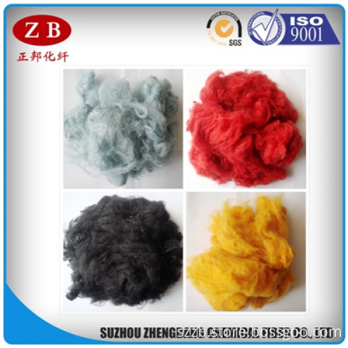 dope dyed recycled polyester staple fiber from suzhou